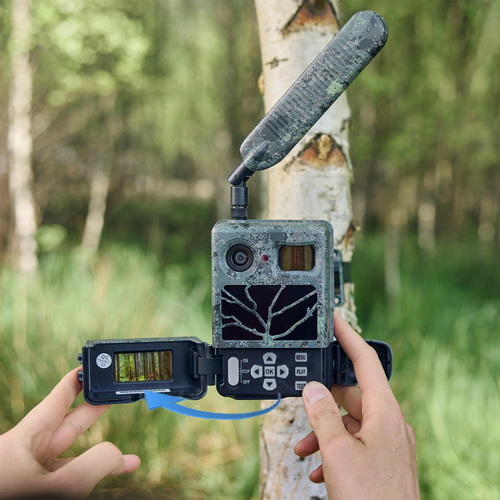 ZEISS Secacam 3 Wide-Angle – Fototrappola grandangolare 100°, 4G, 32 GB, App, 12 MP, HD1080, rilevamento a infrarossi 20 m, visione notturna, impermeabile IP66, 60 LED neri invisibili, sorveglianza