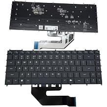 Replacement Keyboard US Layout for Dell Alienware X15 R1 R2 P111F X17 R1 Laptop Keyboard RGB Backlit with Screwdriver Black V203825AS2 0042T2 PK133Q22A01 202207C01NH