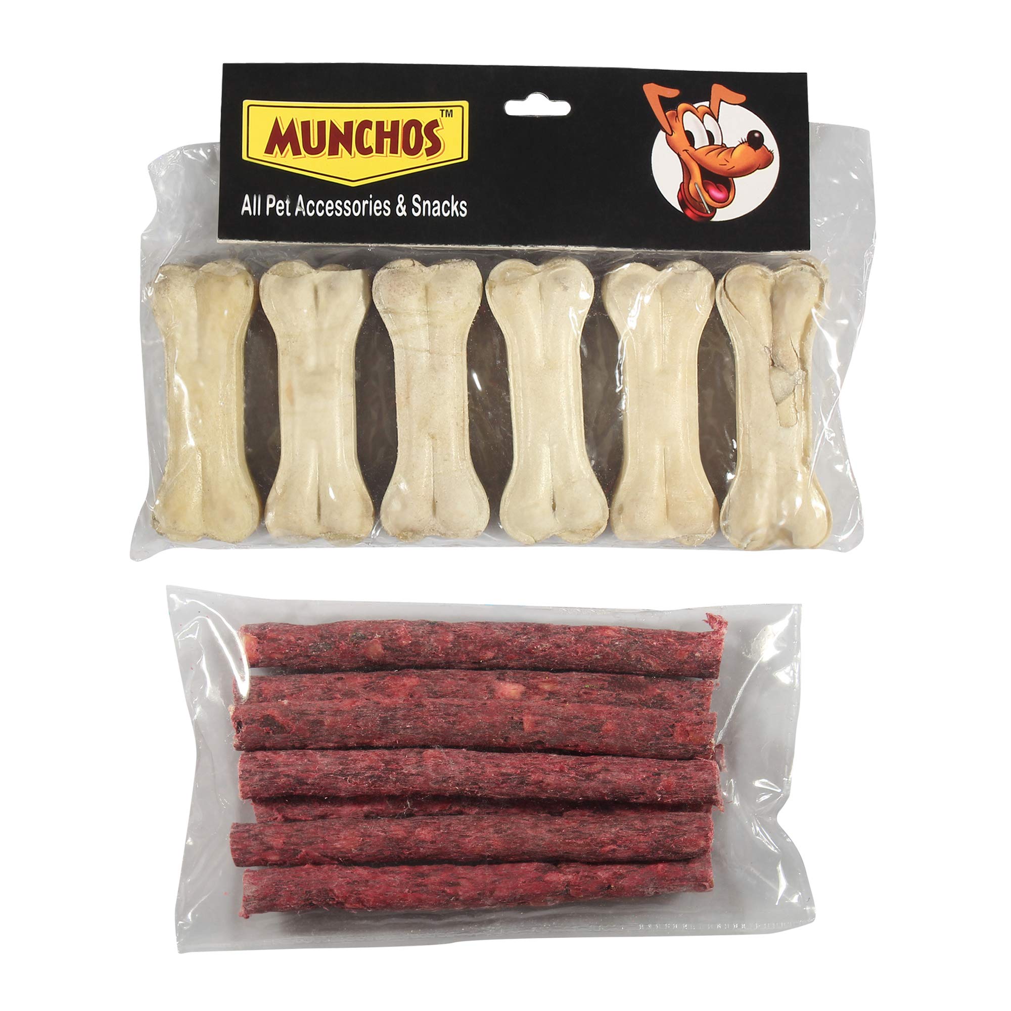 MUNCHOS Dog Bone, 6 Pieces (3-inch) with Beef Stick, 120 g (B07KF7DPHR) Amazon Price History, Amazon Price Tracker