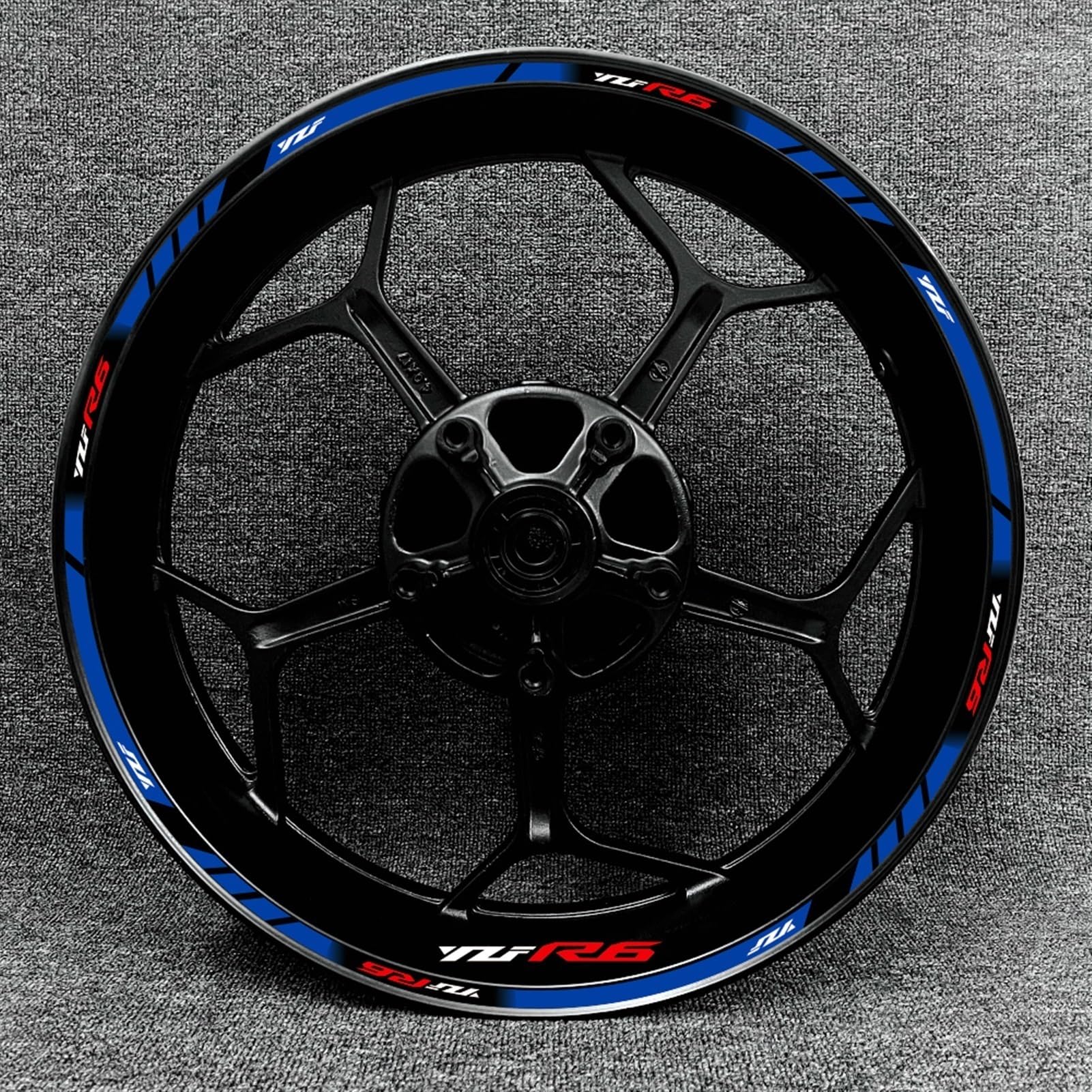 Motorcycle Rim Stickers Edge Sticker Stripes Reflective Decals Accessories for Yamaha YZF R6 Decorative(Color16)