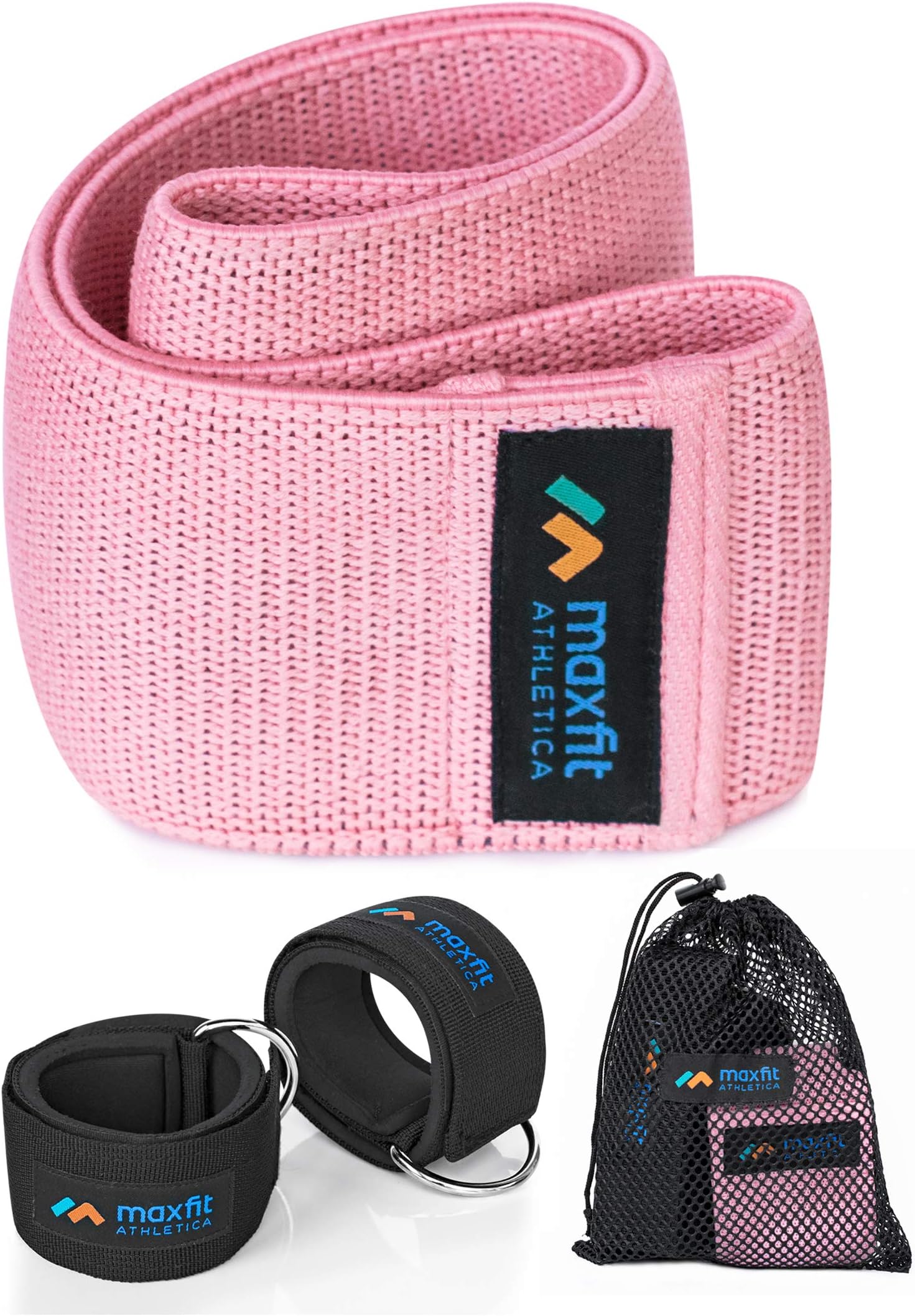 Hip Resistance Circle Band Loop for Women, Premium Thick Non-Slip Elastic Fabric Band Circle for Leg and Butt, Activate Strengthen Sculpt Your Glutes, Thighs and Legs