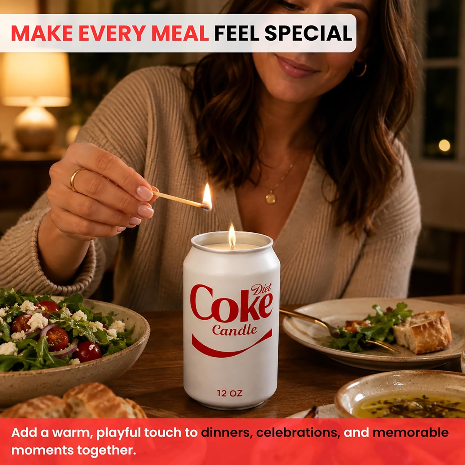 Diet Cola Candle - Smells Like Real Cola - A Fun Candle, Top Pick Among Soda Lovers Gifts - Funny Candles for Women & Men, Funky Candles, Merch Gift for Birthdays, Cool Gifts and Aesthetic Room Decor