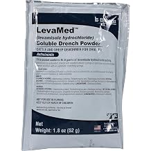 DURVET 698902 Levamed Soluble Drench Powder Dewormer, White, 52g