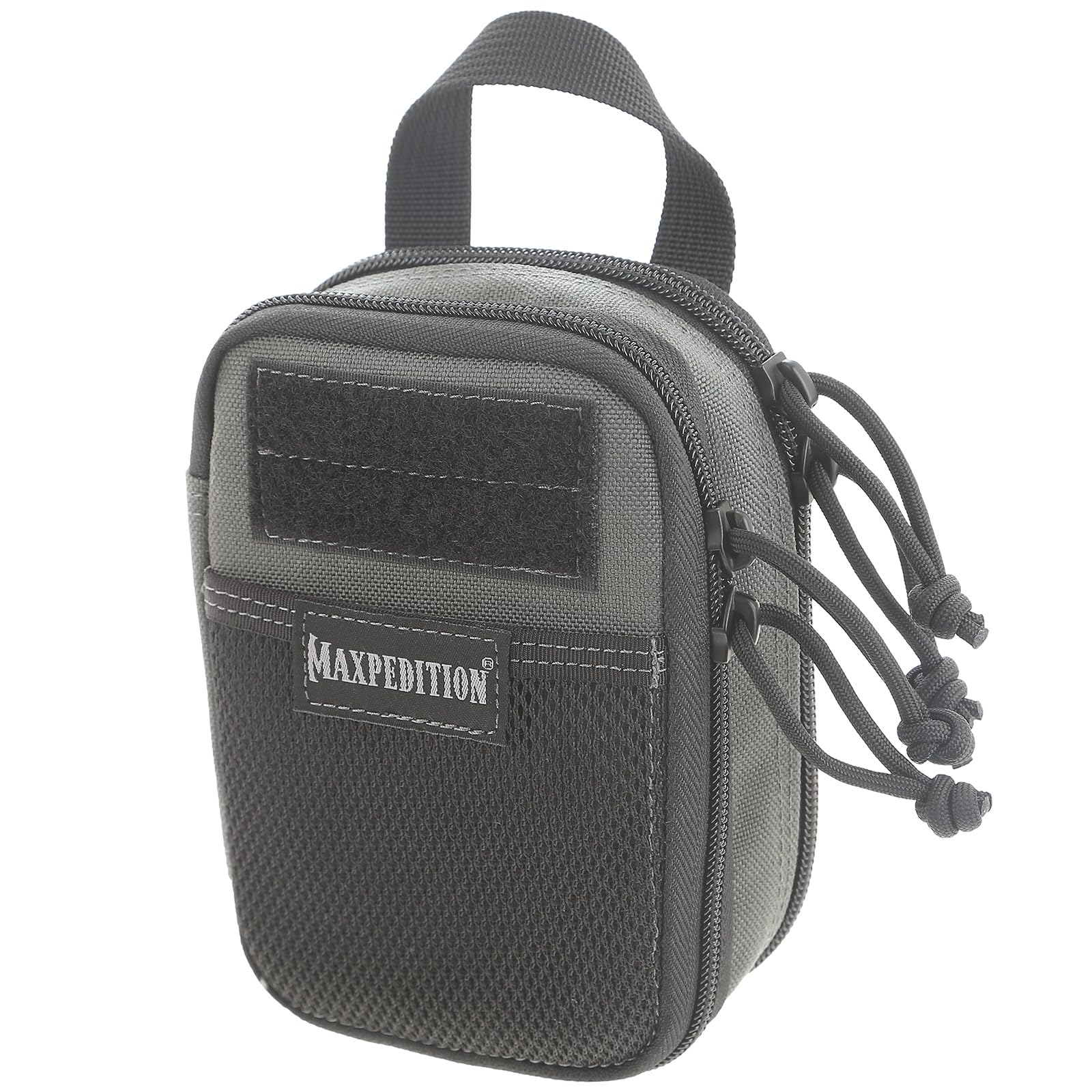 Maxpedition Double-Decker Mini Pocket Organizer (4” x 2.5” x 6”) EDC Pouch, Tactical Tool Pouch for Organization, MOLLE Accessories for Everyday Carry (Wolf Gray) 0258W
