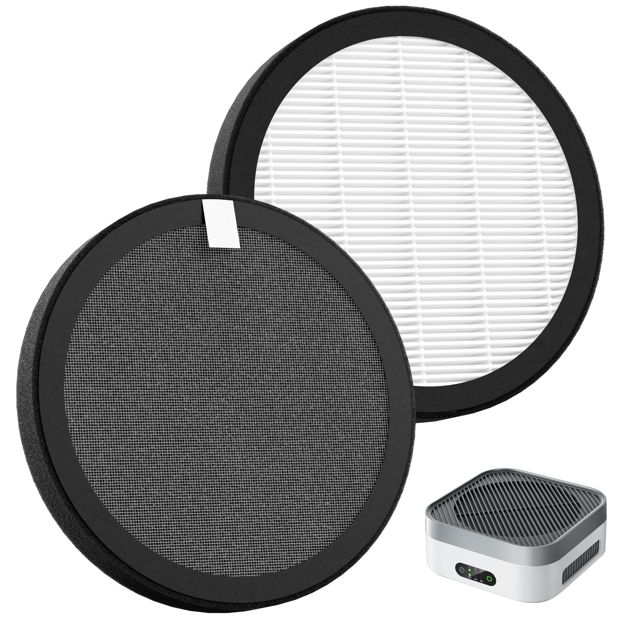 MB-032 Replacement Filter Compatible with Prasky &amp; TDBYWAE MB-032 Air Purifier, 3-in-1 High-Efficiency Air Filter, 2 Pack