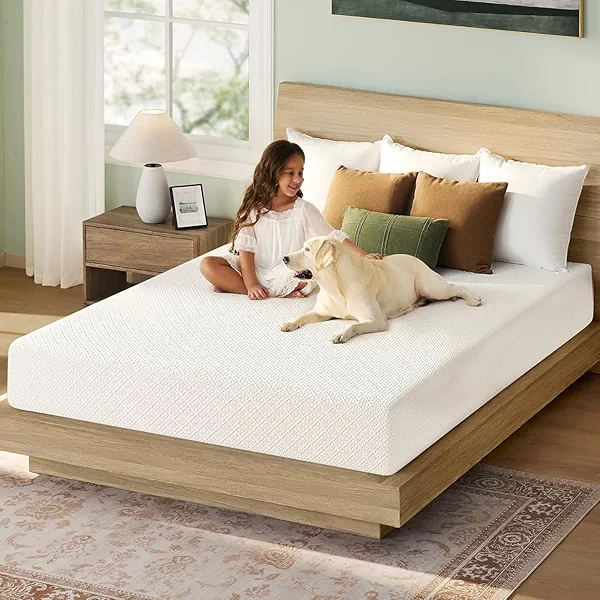 Rolanstar Twin Size Mattress, 6 Inch Gel Memory Foam Mattress in a Box, Fiberglass Free, Breathable for Cooler Sleep Supportive & Pressure Relief, CertiPUR-US Certified, White
