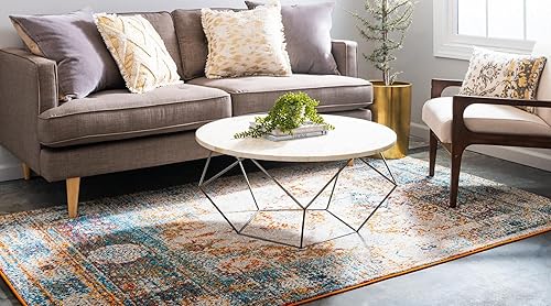 Miniatura 3 de Rugs.com Brighella Collection - Alfombra mediana de 9 x 12 pies, color beige, perfecta para salas de estar, comedores grandes, planos de piso