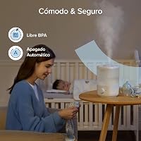 LEVOIT Baby Párásító 2.5L, 25 Órás Működés, Csendes 23dB, 360° Forgó Fúvóka 7