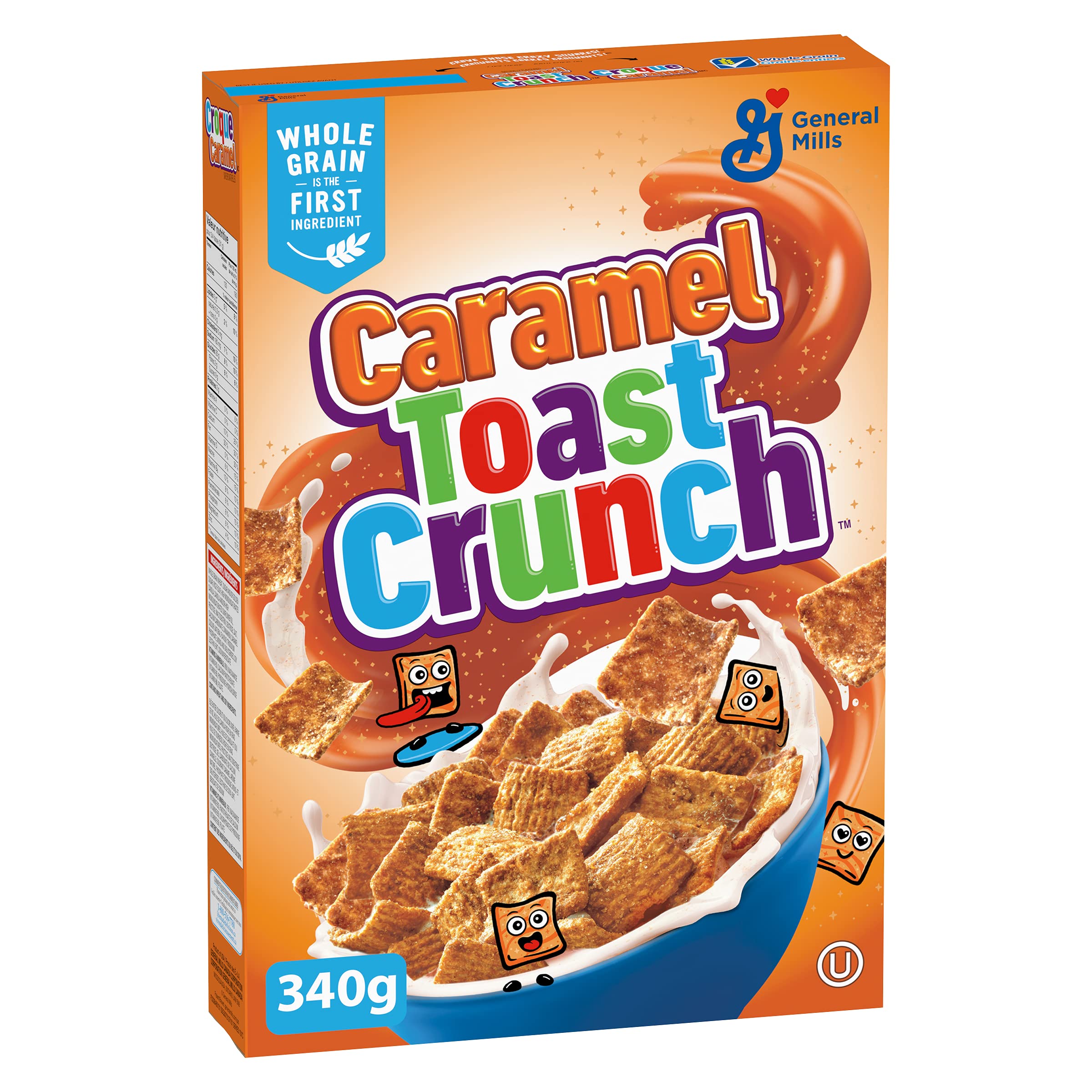 Toast Crunch Caramel Cereal, 340 Grams -