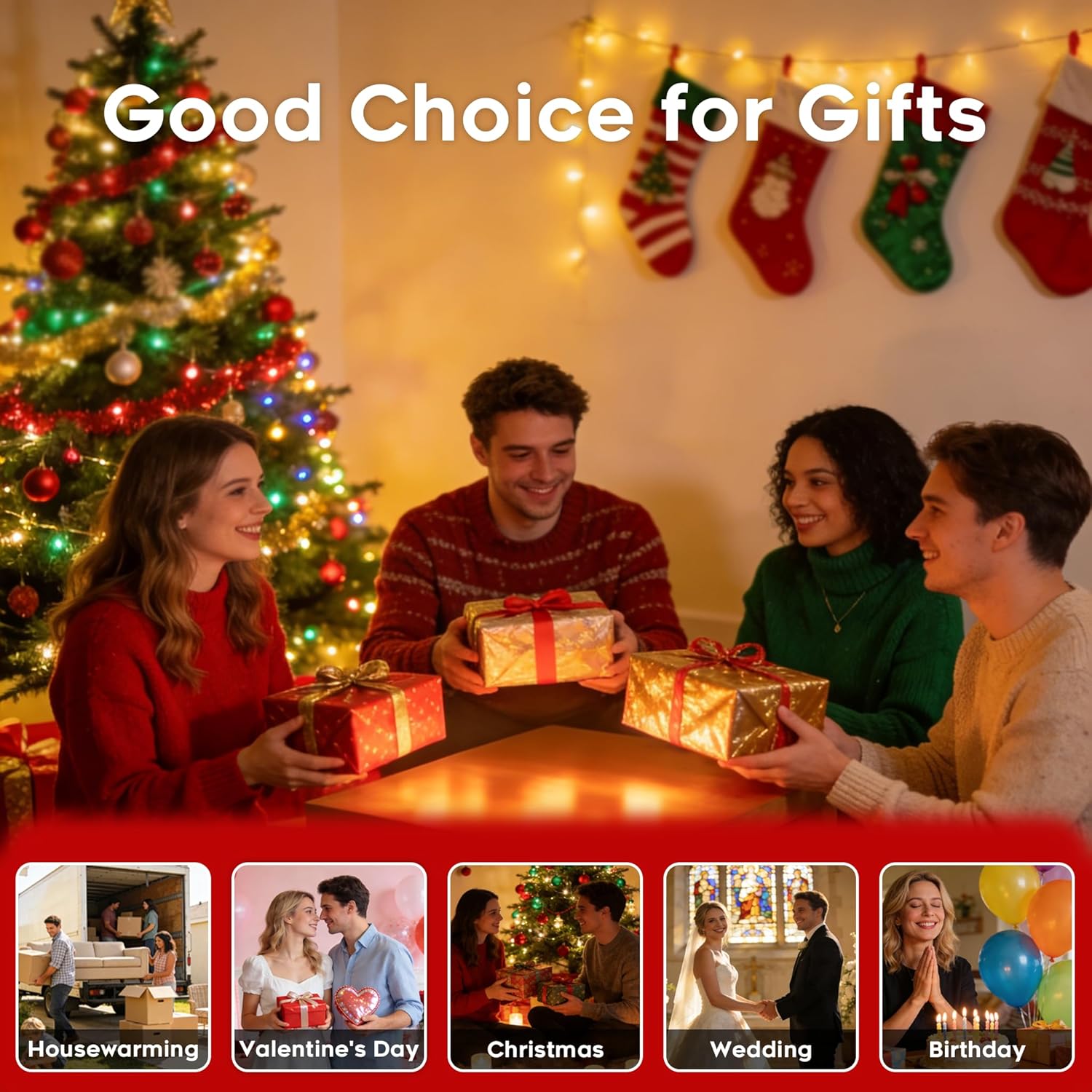 Fo32won Amber LED Flameless Pillar Candles Battery Operated with Remote Timer, 5 Pack 3D Flickering Acrylic Candles for Home Living Room Bedroom Fireplace Wedding Party Holiday Decor & Gift