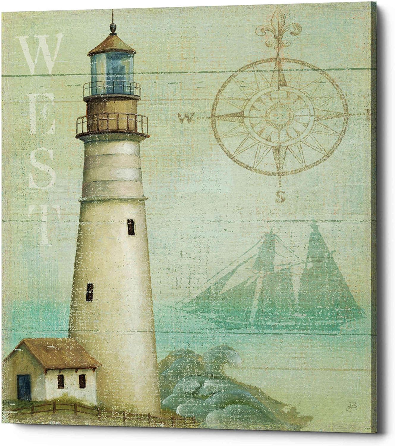 Epic Graffiti 'West Coastal Light' by Daphne Brissonet, Canvas Wall Art, 12"x16"