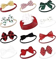 Vista 72 de Hudson Baby Cotton and Synthetic Headbands, Size 0-24 Months