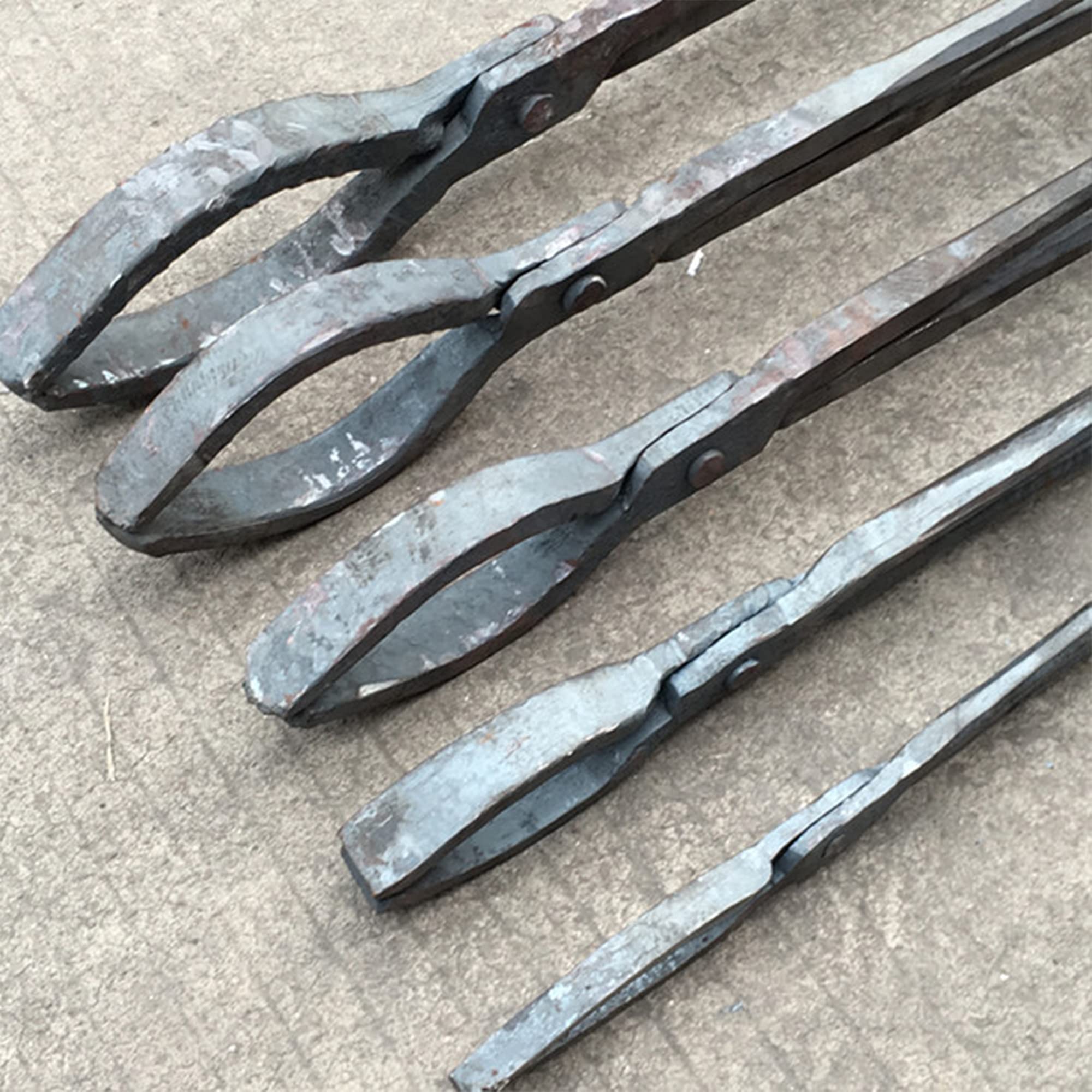 Blacksmith's Tong - Pinzas de aluminio para herrero, 600 mm de longitud, para fabricar cuchillos de forja montados, pinzas de herrero para ingenieros herreros forja