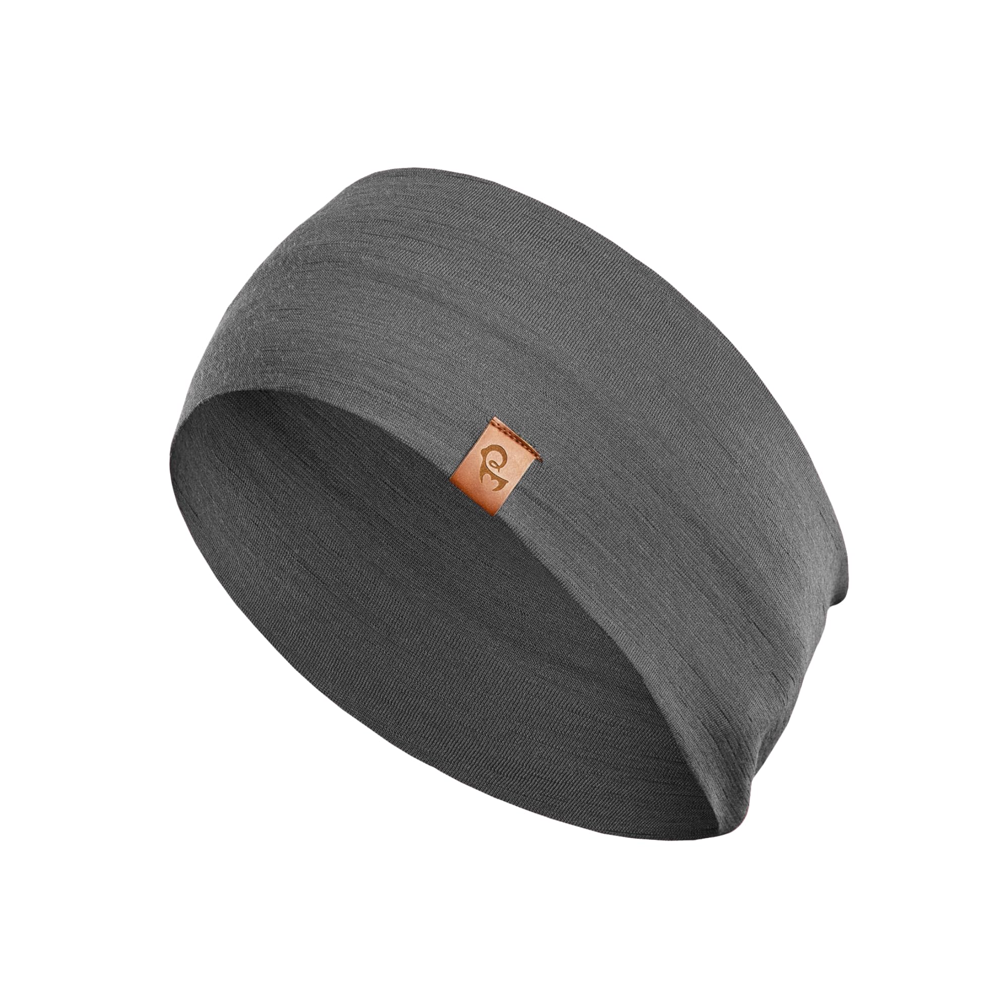 menique 100% Merino Damen Stirnband: menique rutschfeste Schweißbandbreite Ohrwärmer für das Laufen Wandern Yoga Sport-Stirnbänder für Feuchtigkeitsableitung und Haarband (universal, perfekt grau)