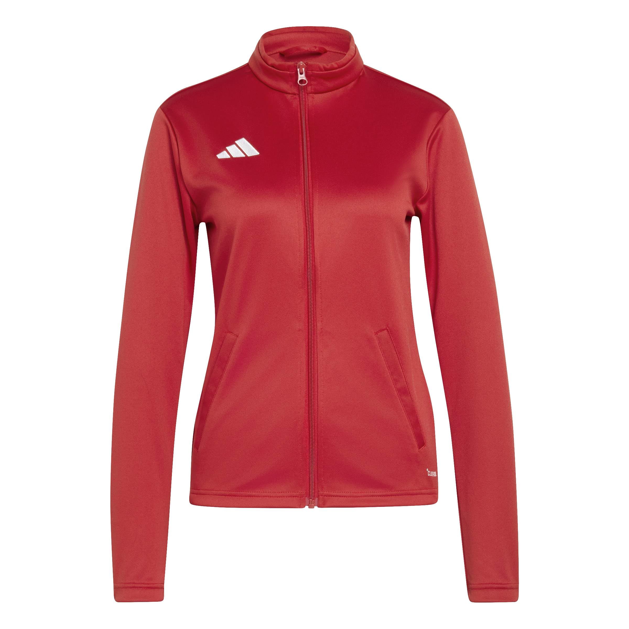 adidas Women's Entrada26 Track Sweatshirt, team power red 2/white, L