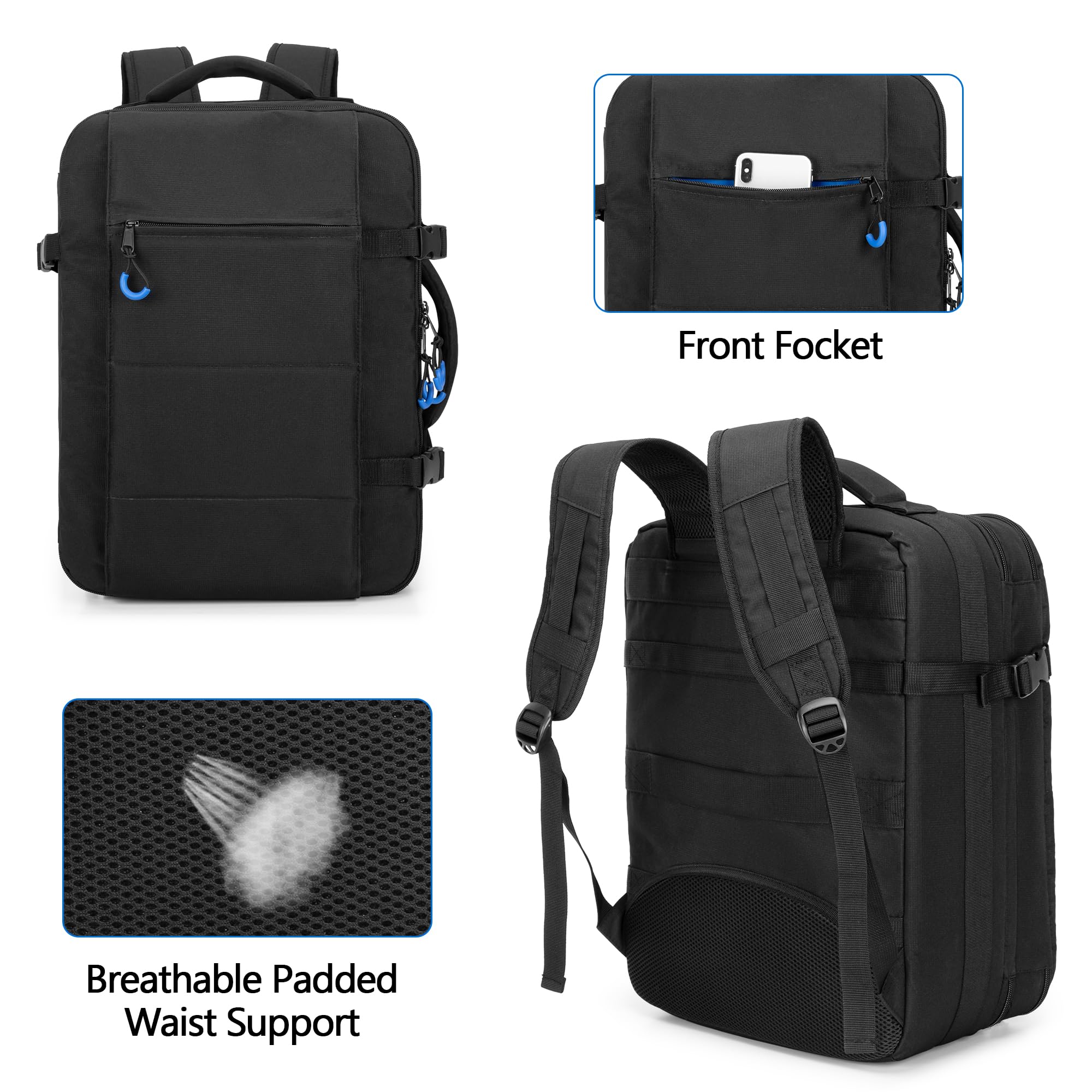 PGmoon Rucksack Kompatibel mit PS5 Konsole, Tragetasche Passend für PS5 /PS4 Konsole, Controller, 15,6'' Laptop, Game Disc, Headset (Patent Design)