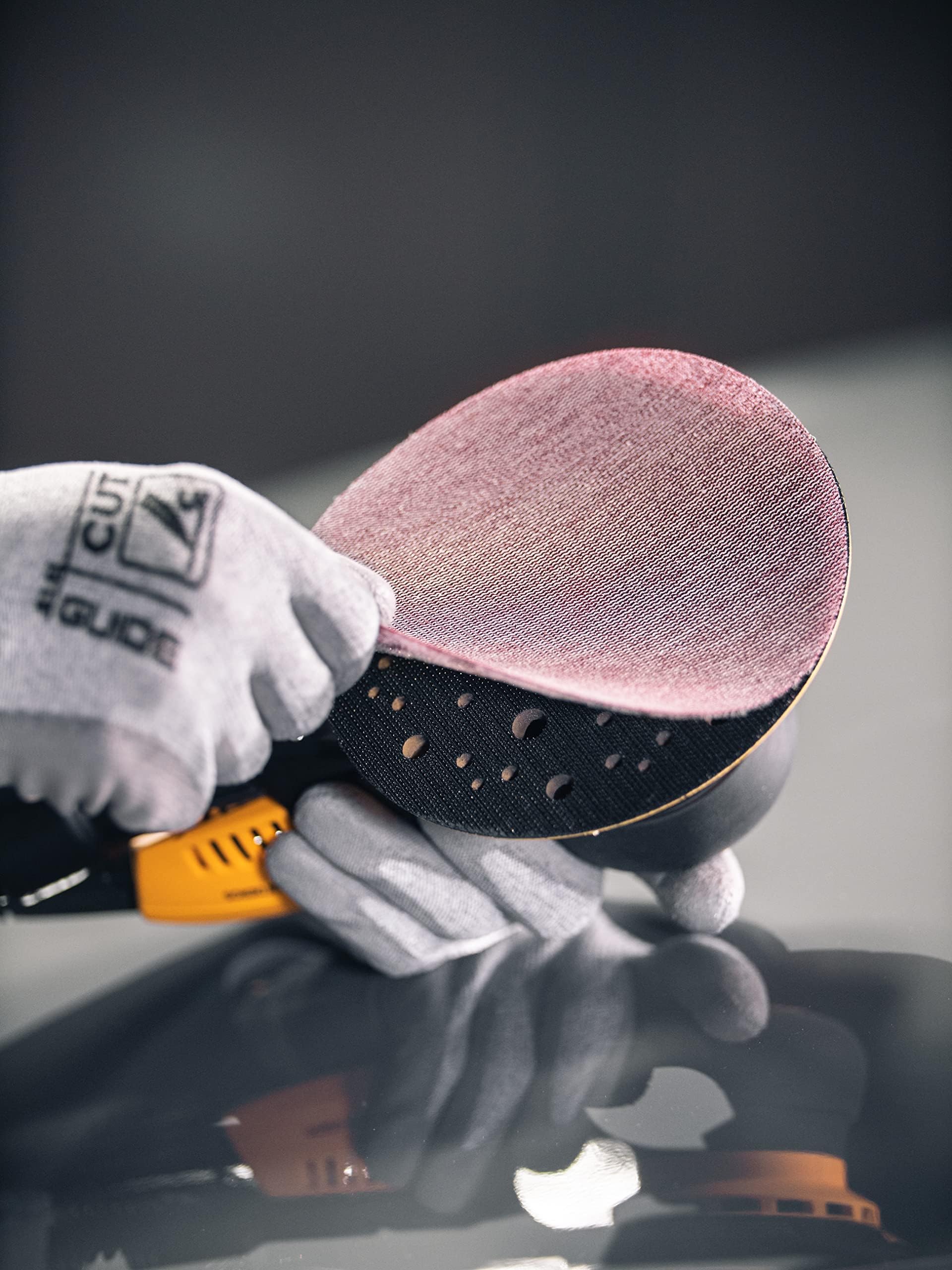 Ponceuse Mirka Mirka Abranet Ace Disques Abrasifs Filet 125mm Autoagrippant/ Grain P120 / 50 Pcs/Pour Les Ponceuses Excentriques 125mm / Partiellement Céramique/Pour Poncer Les Surfaces Dures Disque Abrasif 125 - 6