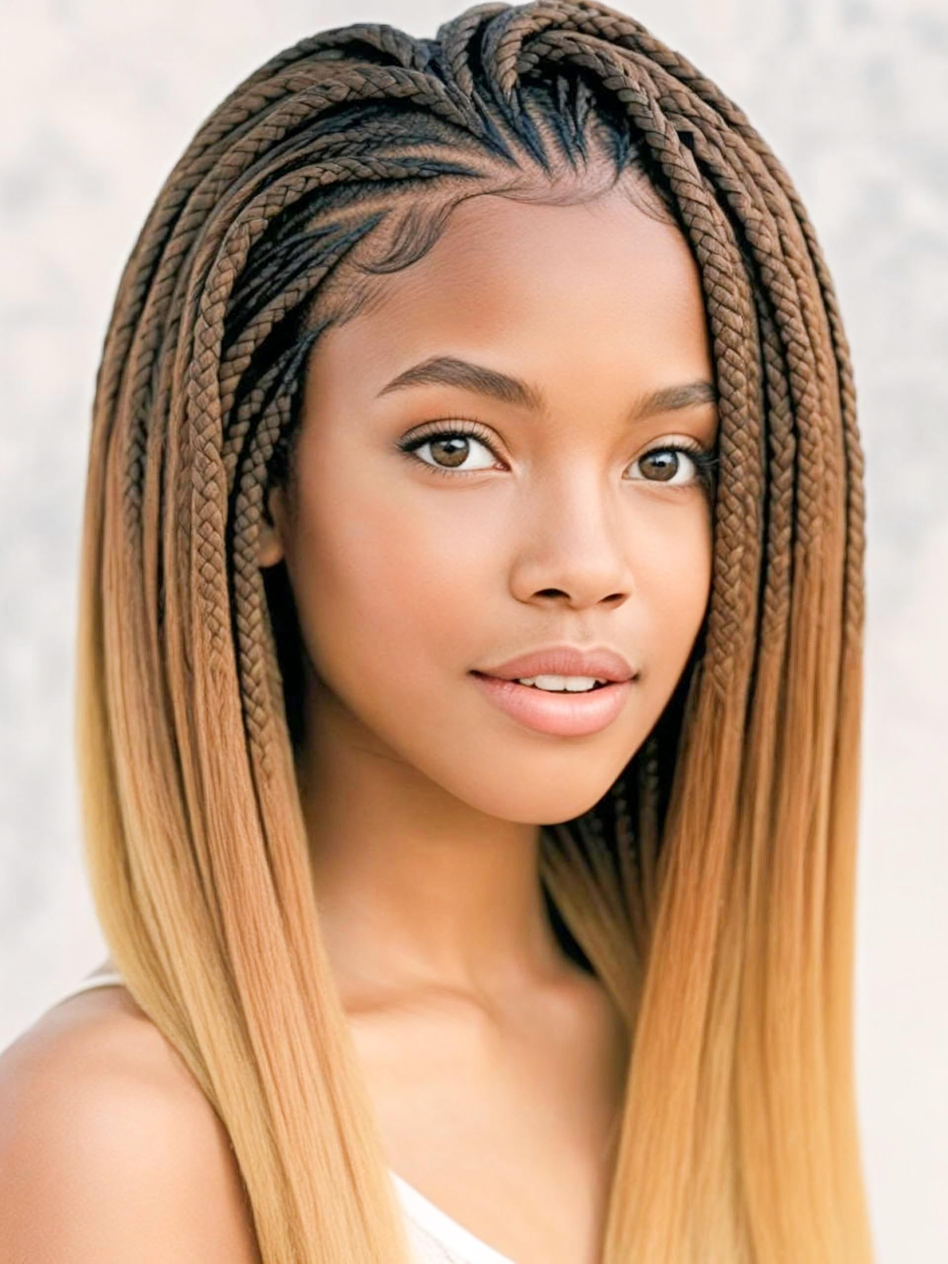 BillionHers Pre Stretched Braiding Hair 3 Pack Synthetic Yaki Hair Extensions for Braiding Knotless Braids (Natural Black/Dark Brown/Honey Blonde (1B/30/27)) - Image 4
