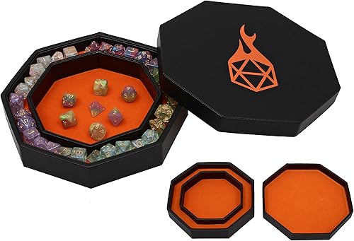 Miniatura 4 de Forged Dice Co. Redondel para dados Charola para tirar y guardar dados Compatible con todos los juegos de dados, D&D y RPG