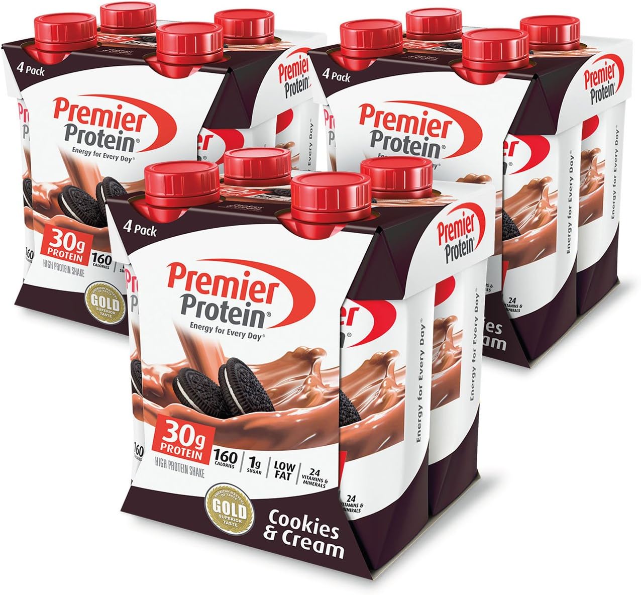 Premier Protein Protein Shake, Cookies and Cream, 12 Count