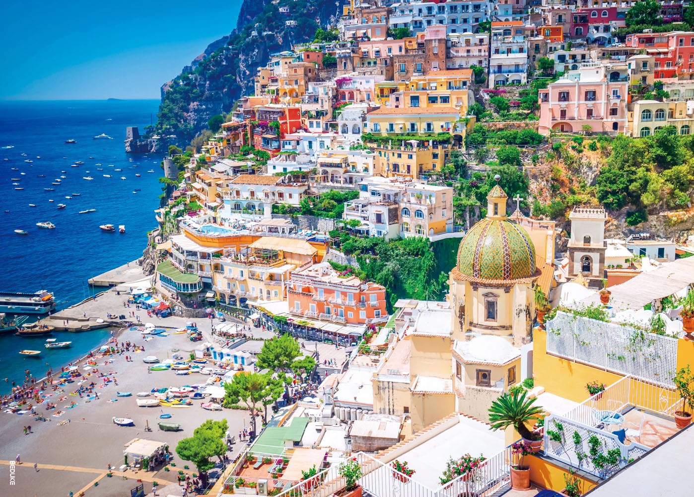 Jigsaw Puzzles for Adults 1000 Pieces Thick Sturdy Precise Interlocking Positano Italy 1000 Piece Puzzle Family Game Age 14+