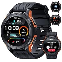 OUKITEL Smartwatch Uomo,Orologio Militare Smart Watch con Chiamate Vocale,1.43 AMOLED