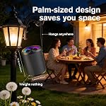 Portable Bluetooth Speaker Wireless, IPX7 Waterproof Dustproof Mini Speakers, 20W Loud Bass Stereo, 15H Playtime, BT5.3 & TWS, RGB Light, for Outdoor/Shower/Home/Party, Stocking Stuffers