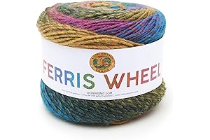 Lion Brand Ferris Wheel Yarn: Vibrant Multicolor Yarn for Knitters, Crocheters, and Crafters