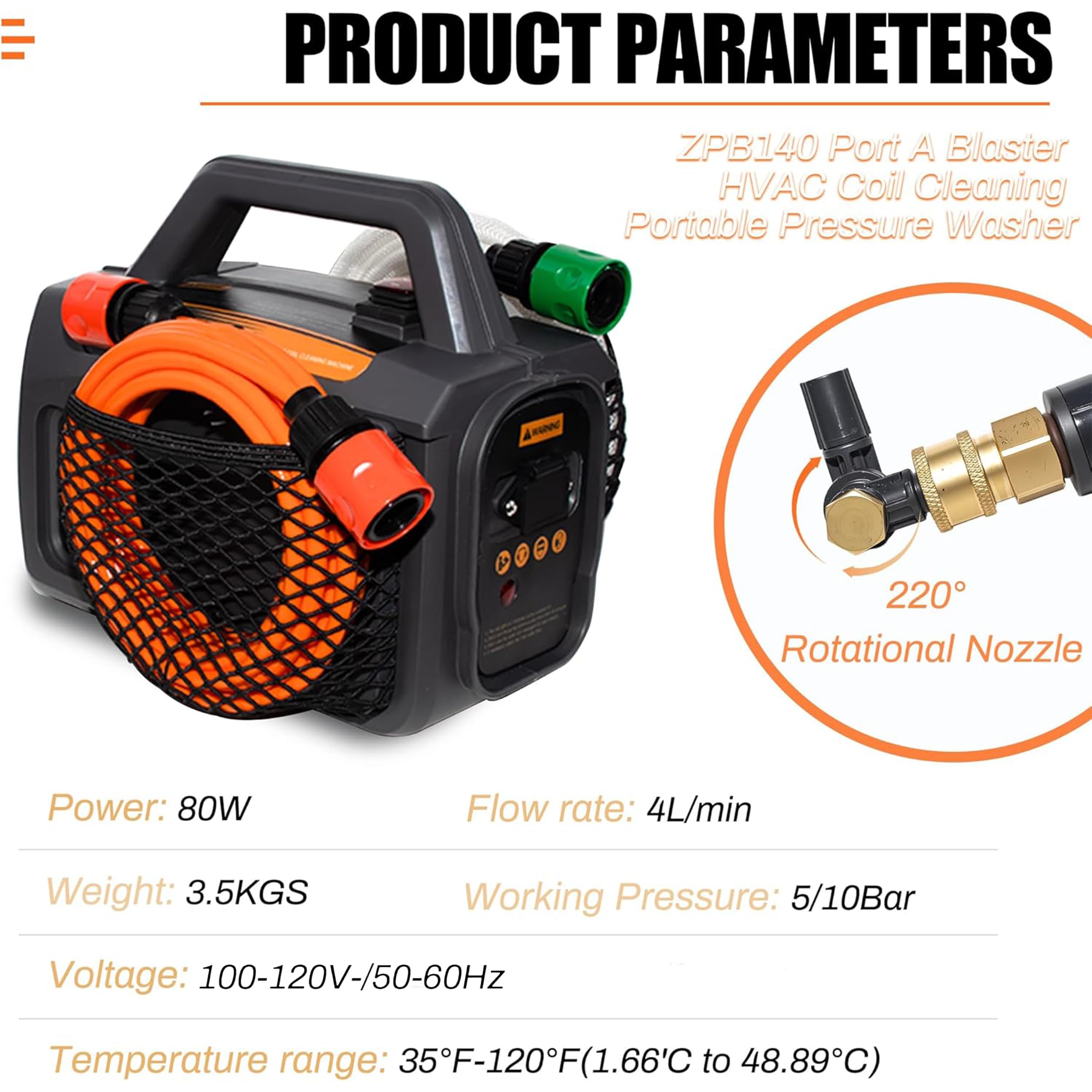 Amazon.com: Updated ZPB140 Port A Blaster HVAC Coil Cleaning