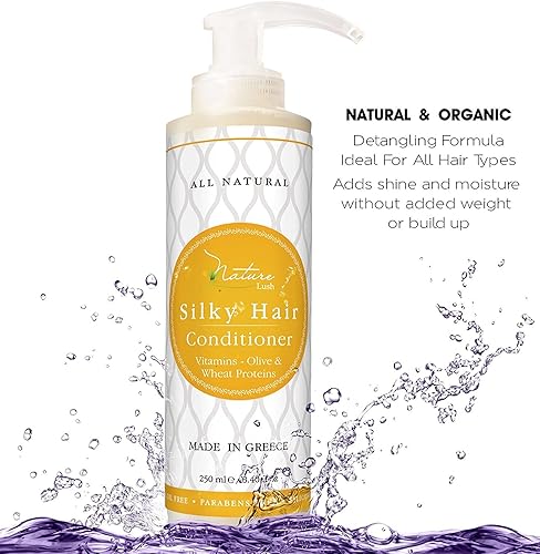 Miniatura 2 de Acondicionador de cabello sedoso de oliva orgánico, tratamiento sin sulfato, potente estimulador para las raíces del cabello, uso diario para