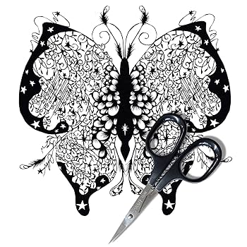 Amazon | 長谷川刃物 はさみ 蒼山日菜監修 切り絵 中級 DSA-100M