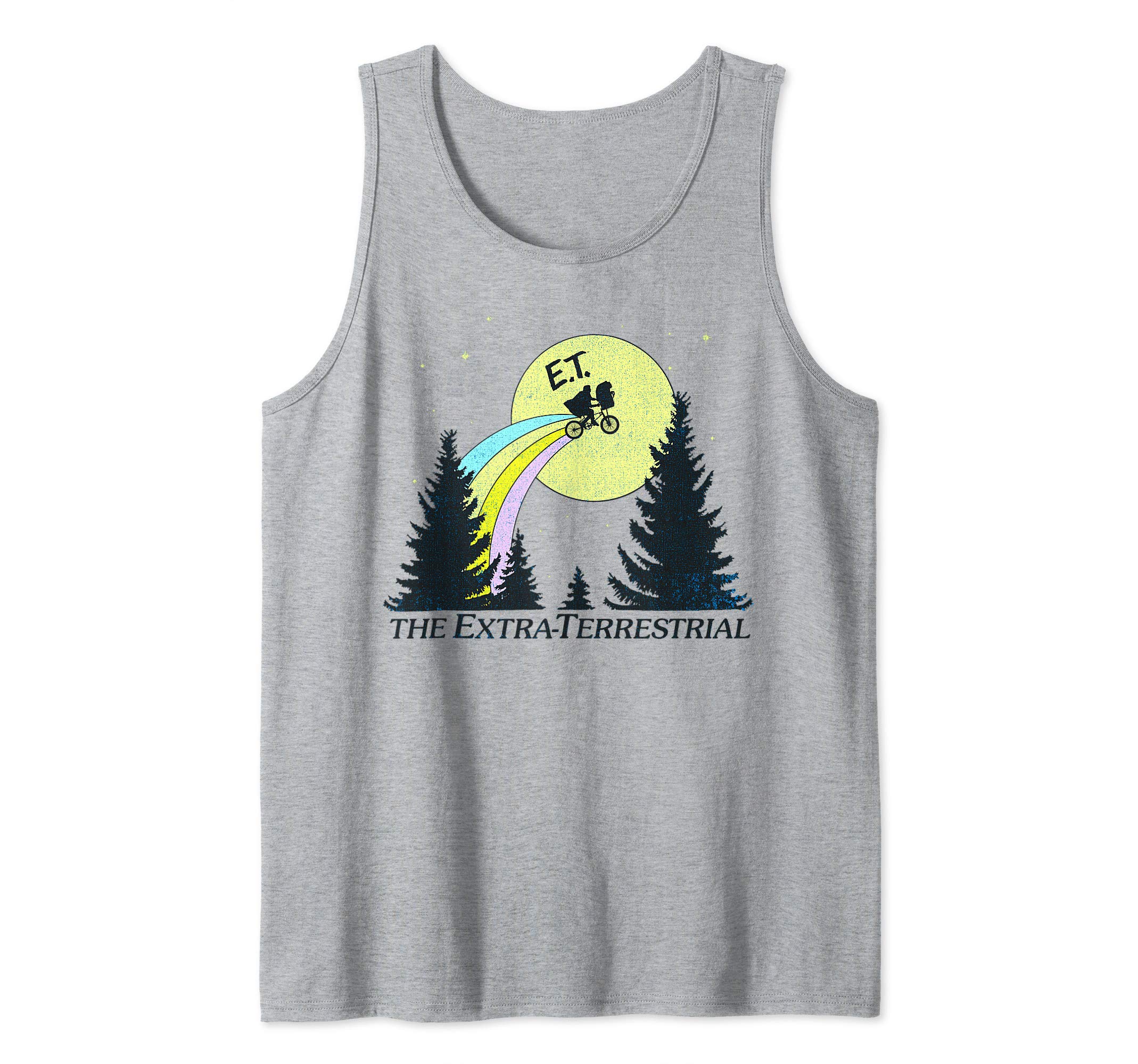 E.T. The Extra-Terrestrial Rainbow Bike Trail Sketch Tank Top