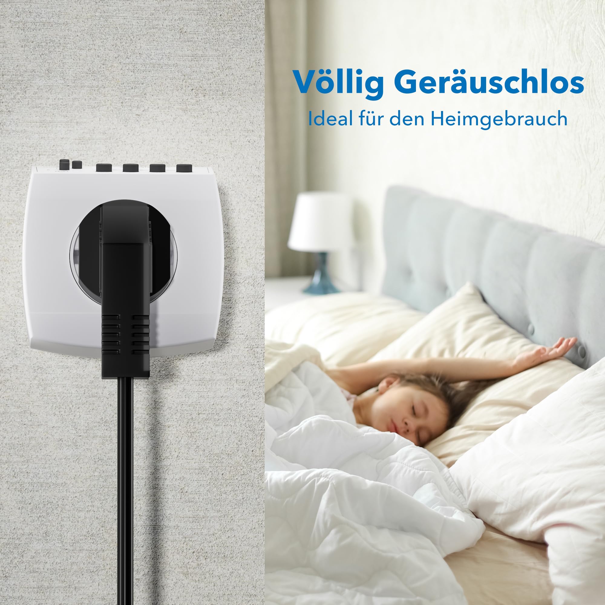 HBN Digitale Zeitschaltuhr 2er Set Wochenzeitschaltuhr mit Heizmatte 2er Set für Sämling und Samen, 17.5W