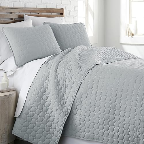 Miniatura 45 de Southshore Fine Living, Inc. Juego de ropa de cama acolchado de gran tamaño ligero, tela prelavada, colcha cubrecama suave de 2 piezas con una funda