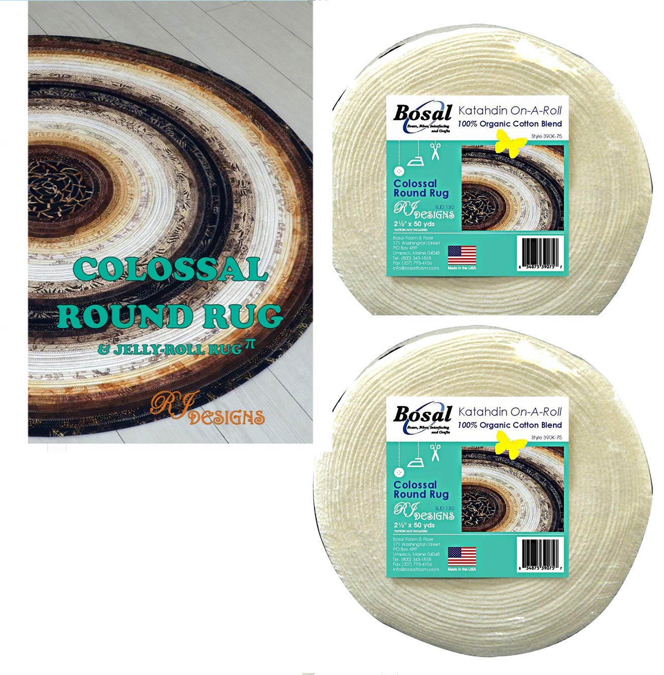 Buy Jelly Roll Rug Colossal Round Kit Bundle, Including Pattern and Two