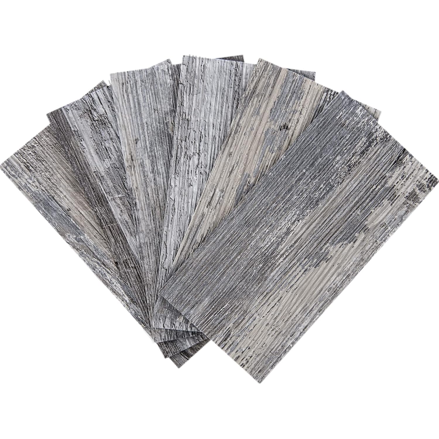Art3d 32-Piece Peel and Stick Tile Backsplash for Kitchen Bathroom, 3in. × 6in. Stick on Subway Tile Distressed Wood Plank