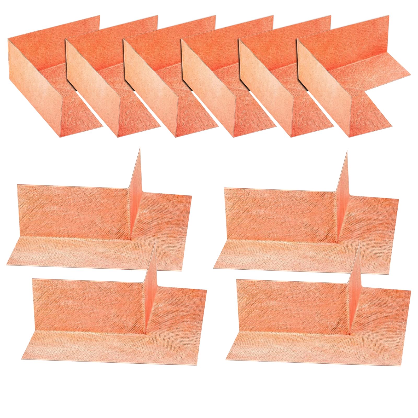 Kit de 10 sellos impermeabilizantes, 6 membranas impermeabilizantes interiores y 4 membranas exteriores de polietileno sin costuras para ducha, baño, bañera, paredes y alrededores