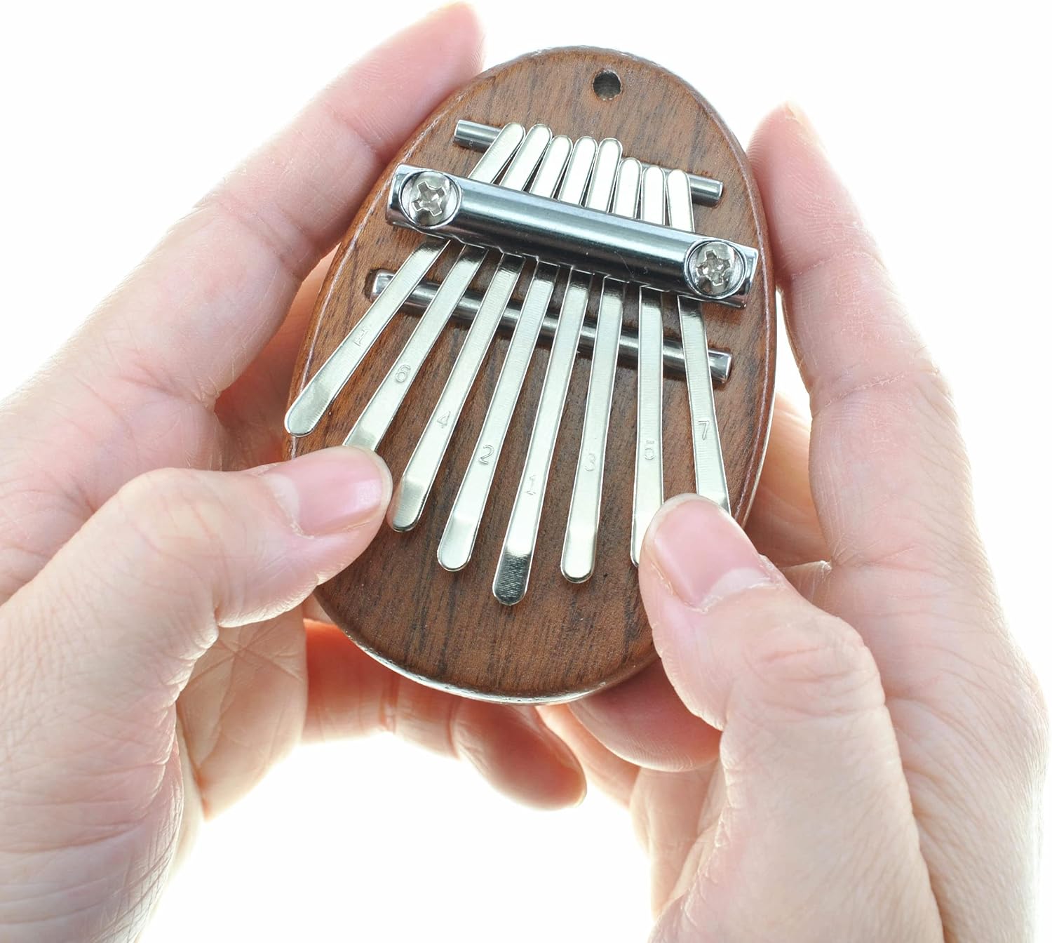 8 Key Mini Kalimba - Exquisite Thumb Piano | Portable Musical Accessory Pendant Gift for Adults & Beginners