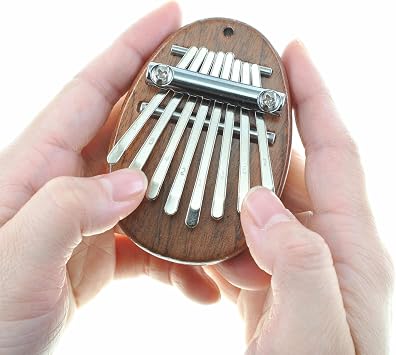 8 Key Mini Kalimba - Exquisite Thumb Piano | Portable Musical Accessory Pendant Gift for Adults & Beginners