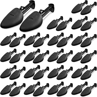 Honeydak 20 Pairs Adjustable Plastic Shoe Stretchers - Portable Shoe Trees & Boot Holders for Men Women, Anti-Wrinkle Shapers
