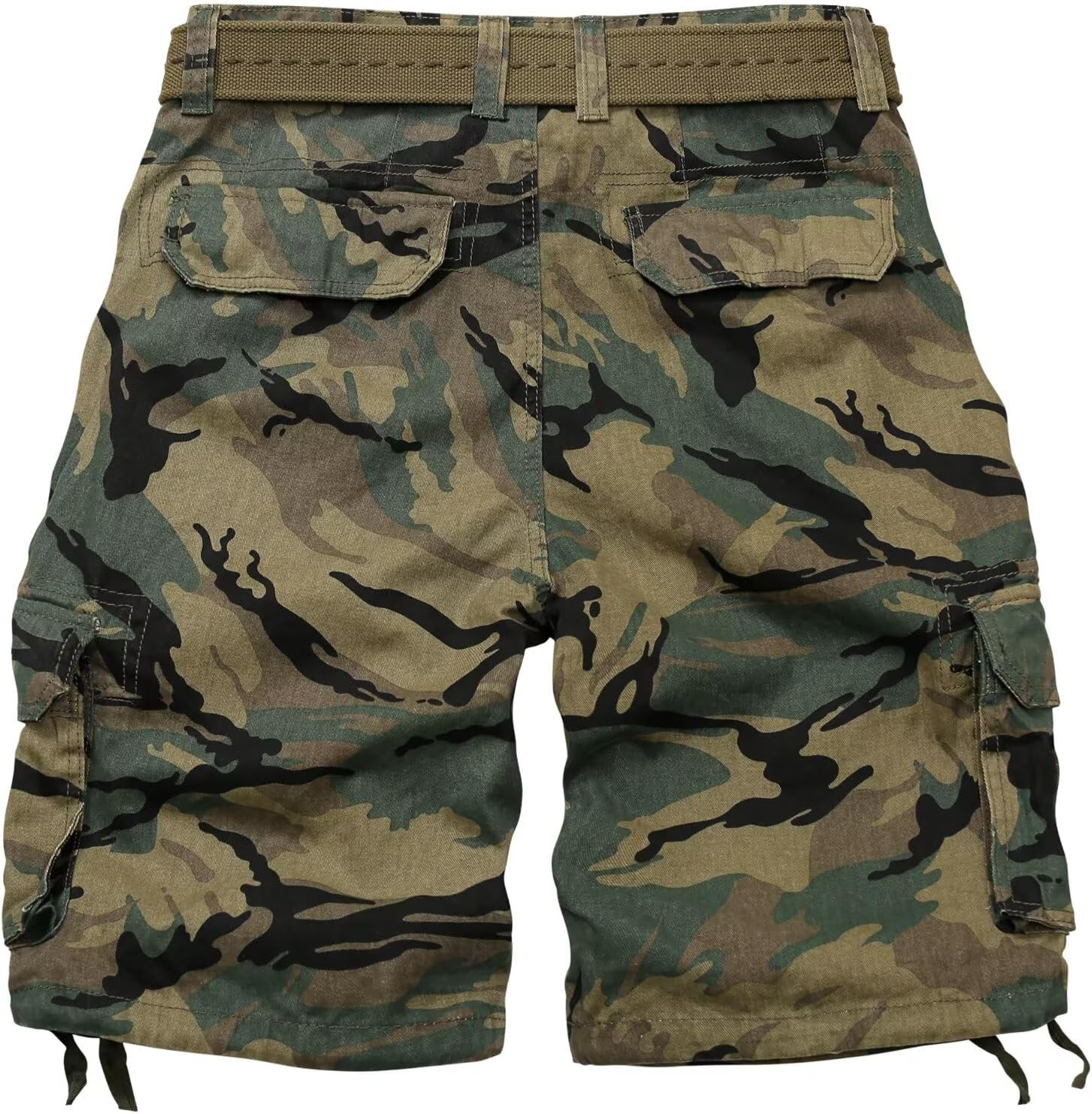 KOCTHOMY Men's Camo Cargo Shorts Relaxed Fit Casual Cotton Shorts with Multi-Pockets No Belt - Image 2