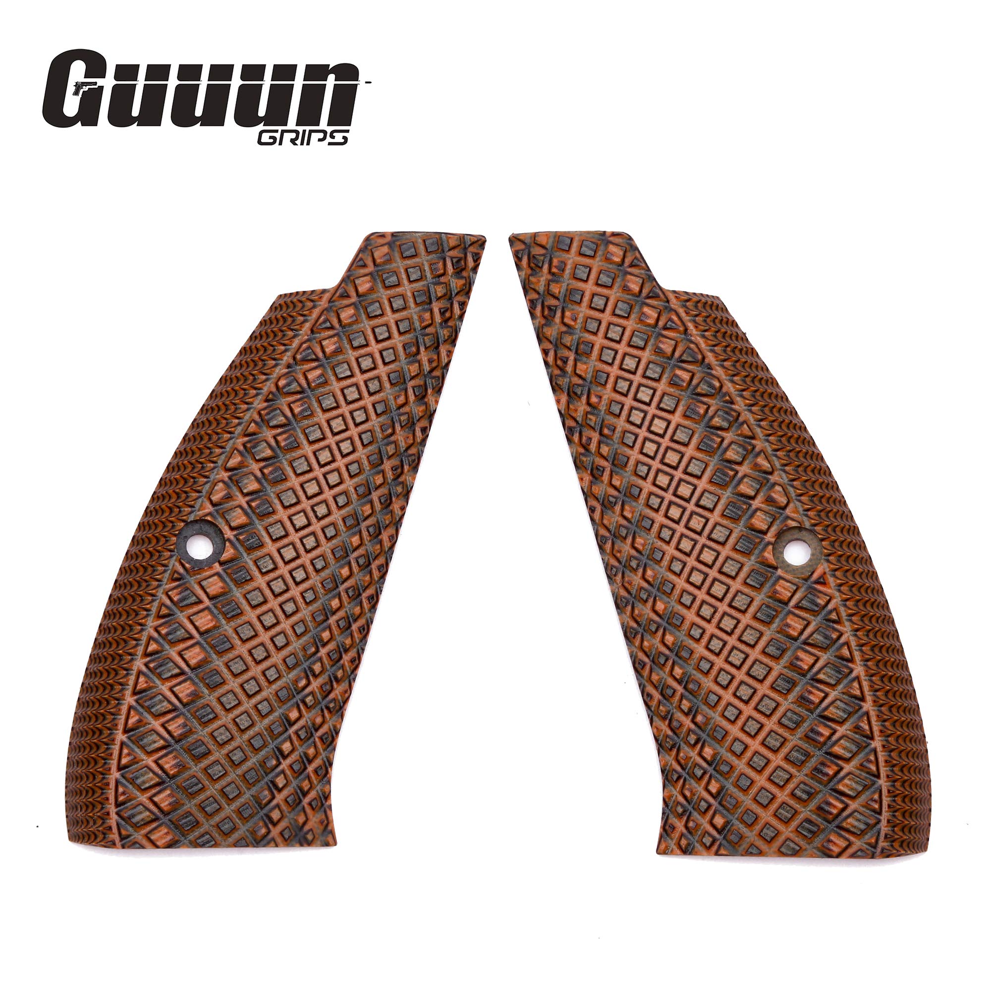 Guuun CZ 75 SP-01 Grips Full Size G10 CZ Grip Crosscut Texture