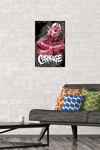 Miniatura 45 de Trends International Marvel Comics Carnage - Insane Wall Poster, 22.4L x 14.7W, Barnwood Framed Version Versión enmarcada Barnwood