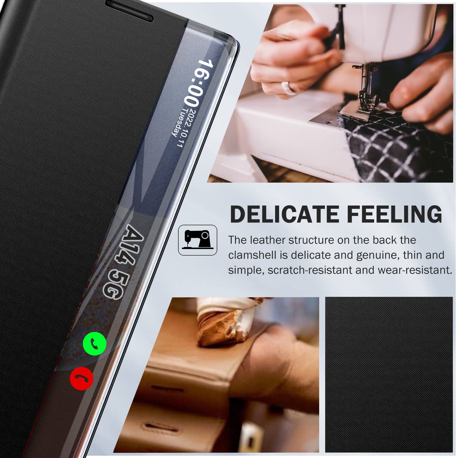 Amazon.com: Qissy Phone Case for Samsung Galaxy A14, Smart