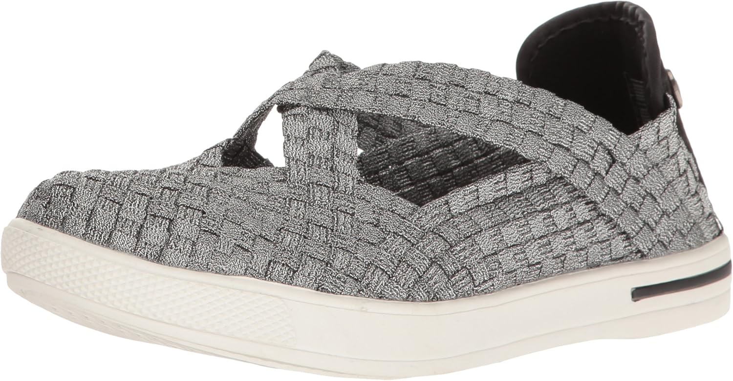 Bernie Mev Women's Brooklyn Fashion Sneaker, Pewter, 36 EU/5.5-6 M US