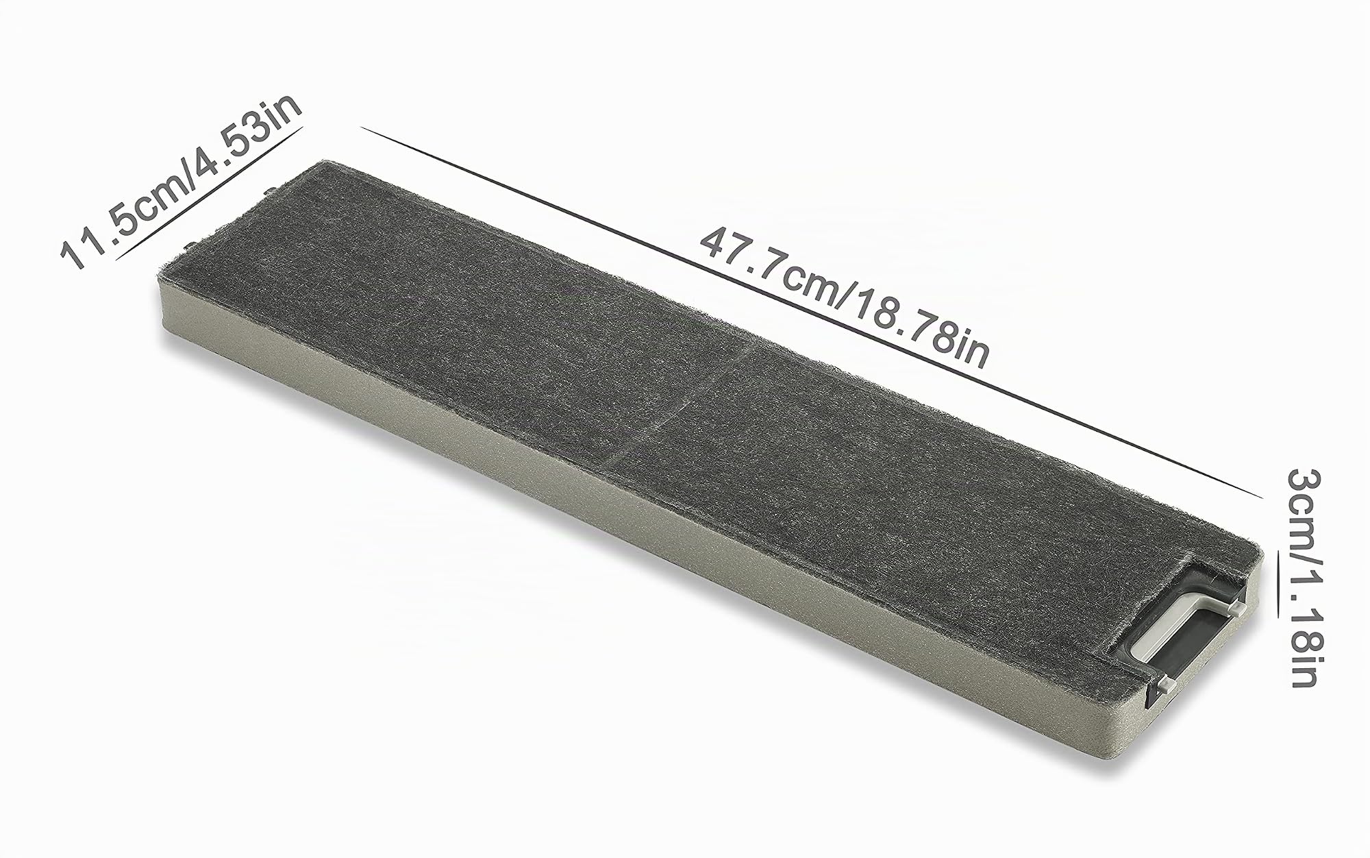 2x Aktivkohlefilter kompatibel mit Miele Dunstabzugshauben | DA 3366/3466/3496 - einsetzbar statt DKF13 / DKF 13-1 Geruchsfilter mit Aktivkohle - Teilenummer 6485741