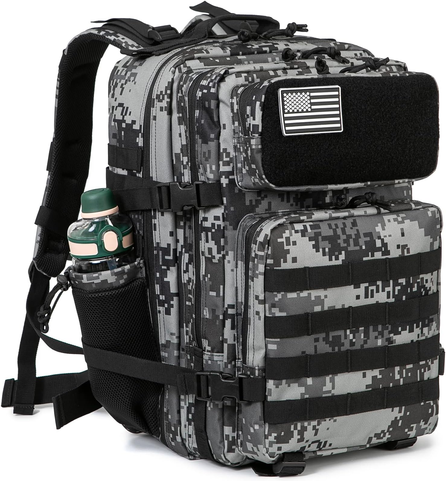 Military Tactical Backpacks For Men Molle Daypack 35L/45L Large 3 Day Bug Out Bag Hiking Rucksack With Bottle Holder…