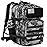 QT&QY Military Tactical Backpacks For Men Army Molle Daypack 45L Large 3 Day Bug Out Bag Gym Rucksack With Bottle Holder Black Camo