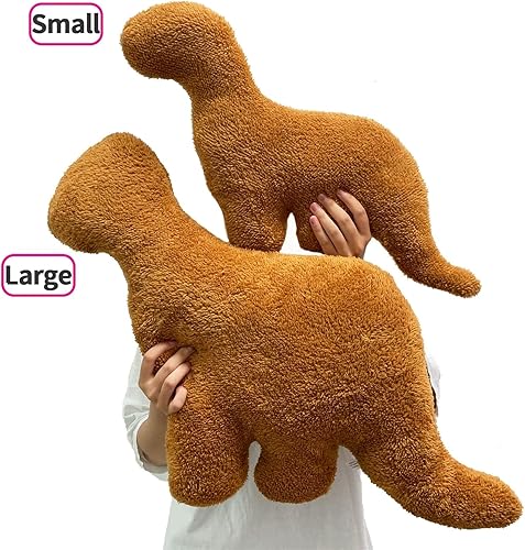 Miniatura 2 de LitleFoxAR - Almohada de dinosaurio grande y pequeña, regalo ideal para niños, adultos y mascotas (Brontosaurio 2 x 1)