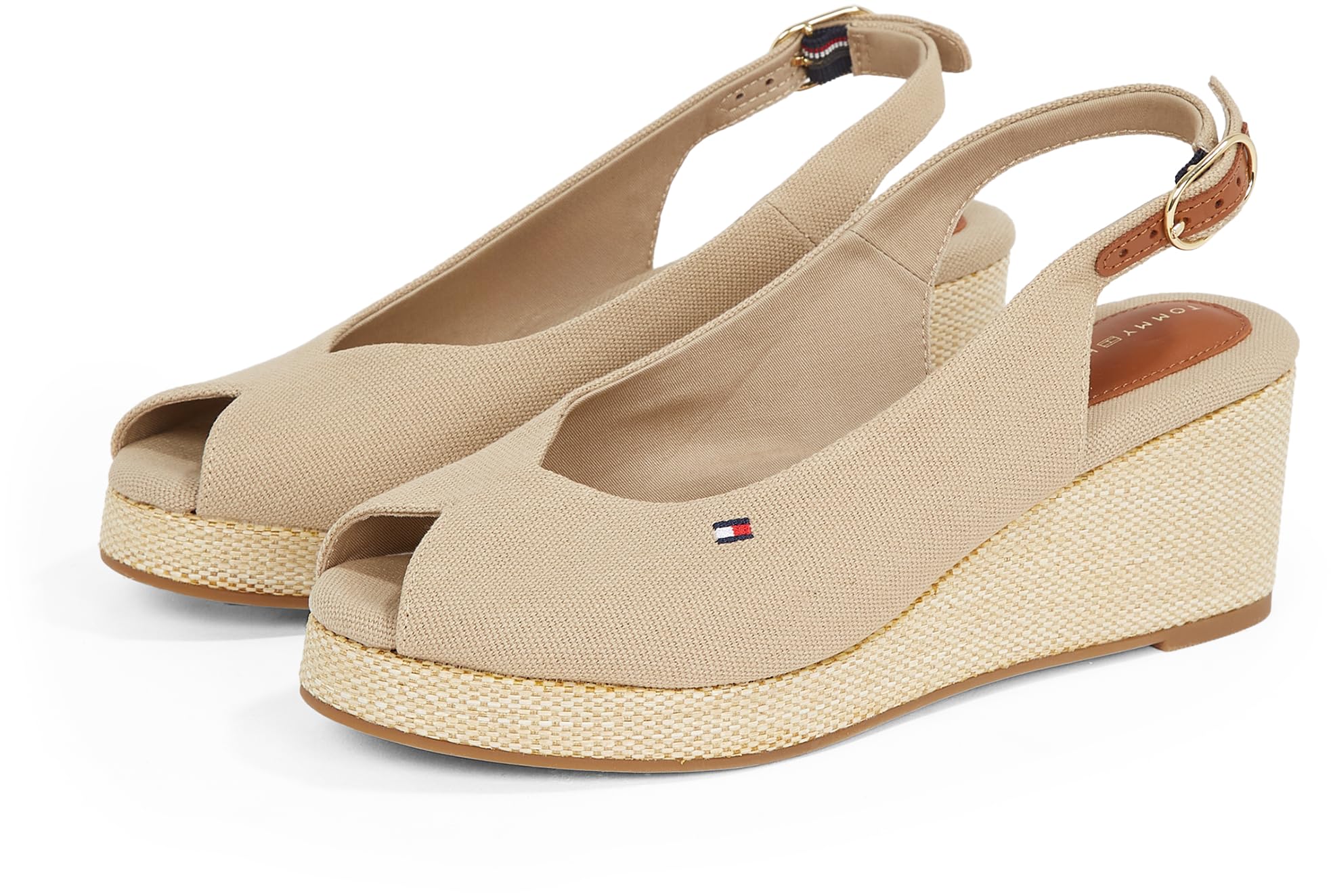 Tommy Hilfiger Flag Mid Wedge Espad Slingback Fw0fw08595 Espadrilles compenséesFemme